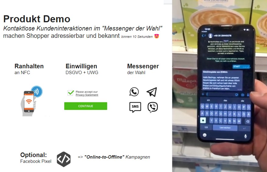 Messenger basierte Kundeninteraktion